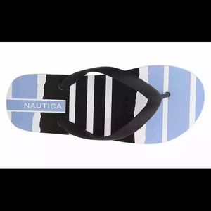 Nautica Flip Flops - Blue/White - Summer beach W7
